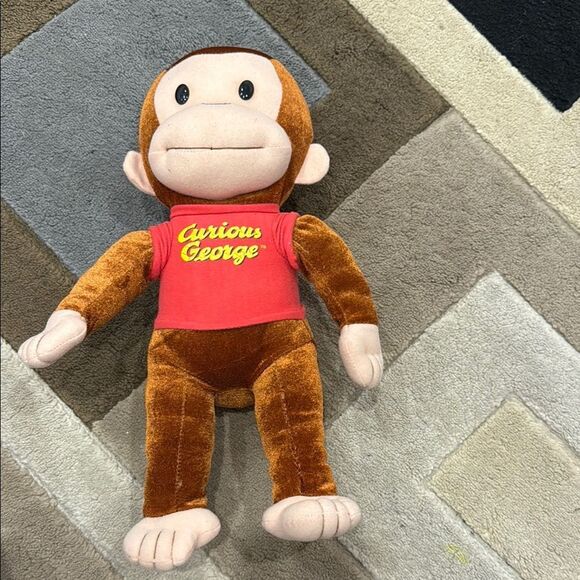 Curious George Toy - Brown and Red - Picture 1 of 5